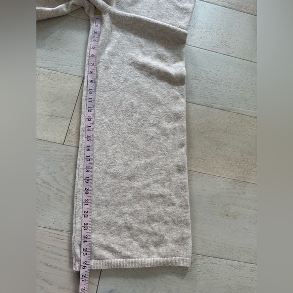 Jenni Kayne Marina Cashmere Blend Culotte Wide Leg Pants in Oatmeal Tan XS - Picture 8 of 11